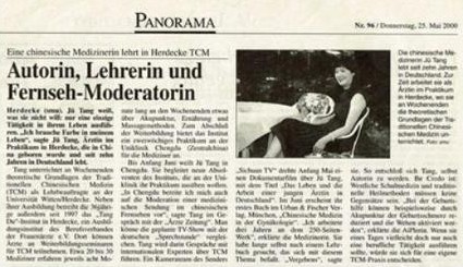 Titelausschnitt: Autorin, Lehrerin und Fernseh-Moderatorin